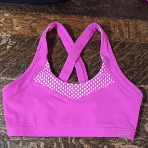 Lorna Jane Black Brand Pink Sports Bra